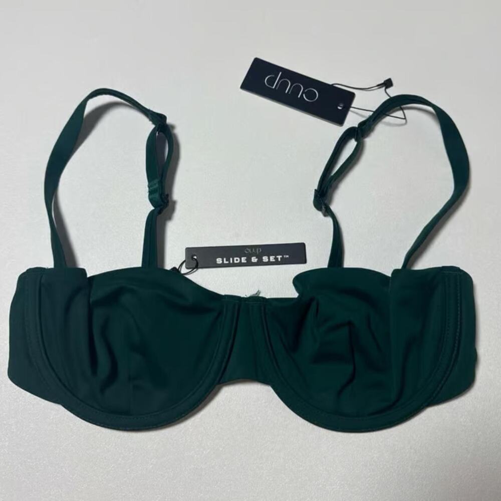 CUUP The Balconette Swim Bikini Top NWT